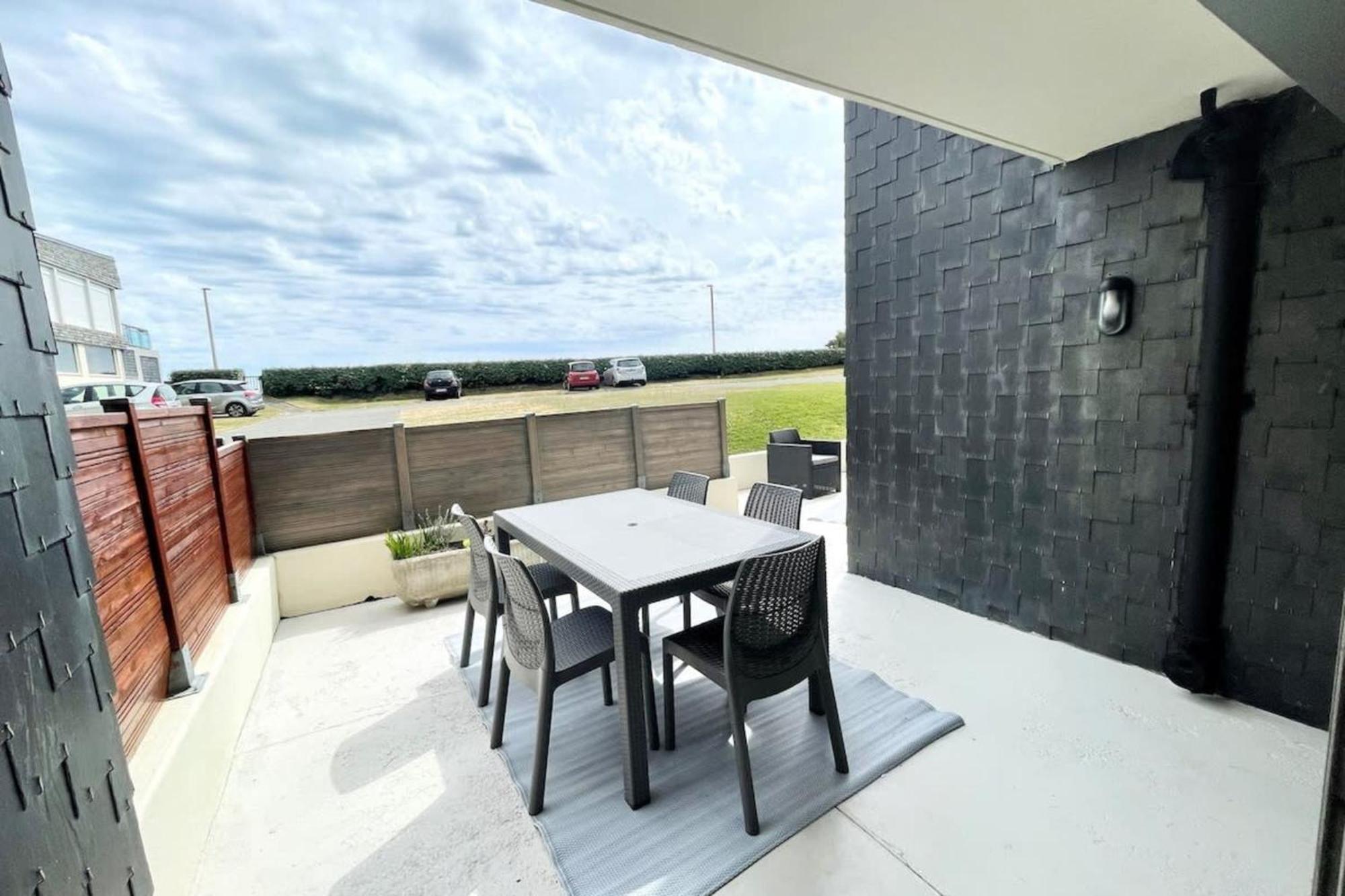 T3 Neuf Archi Cocooning Terrasse Face A La Mer 普洛埃默尔 外观 照片